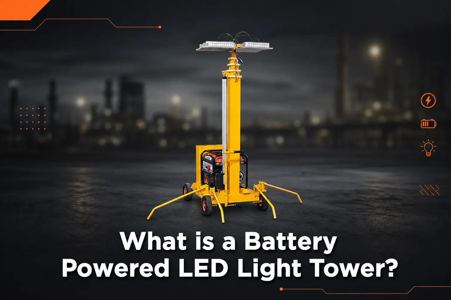 What is a Battery Powered LED Light Tower?