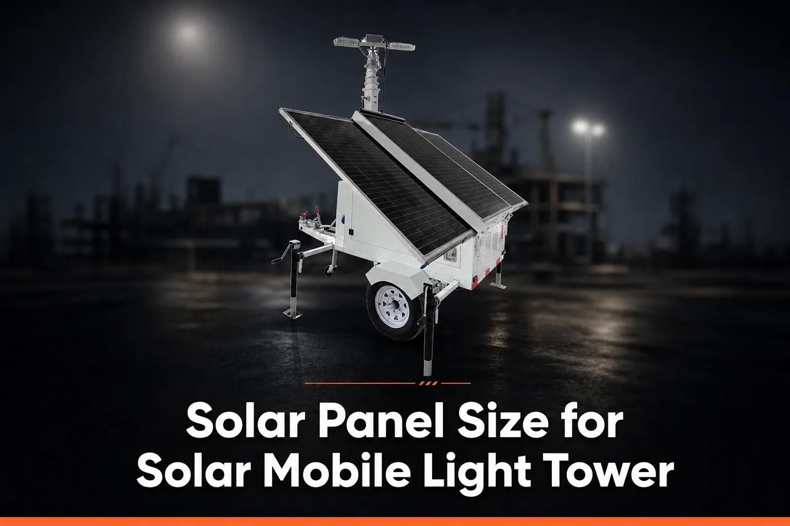 Solar Panel Size for Solar Mobile Light Tower