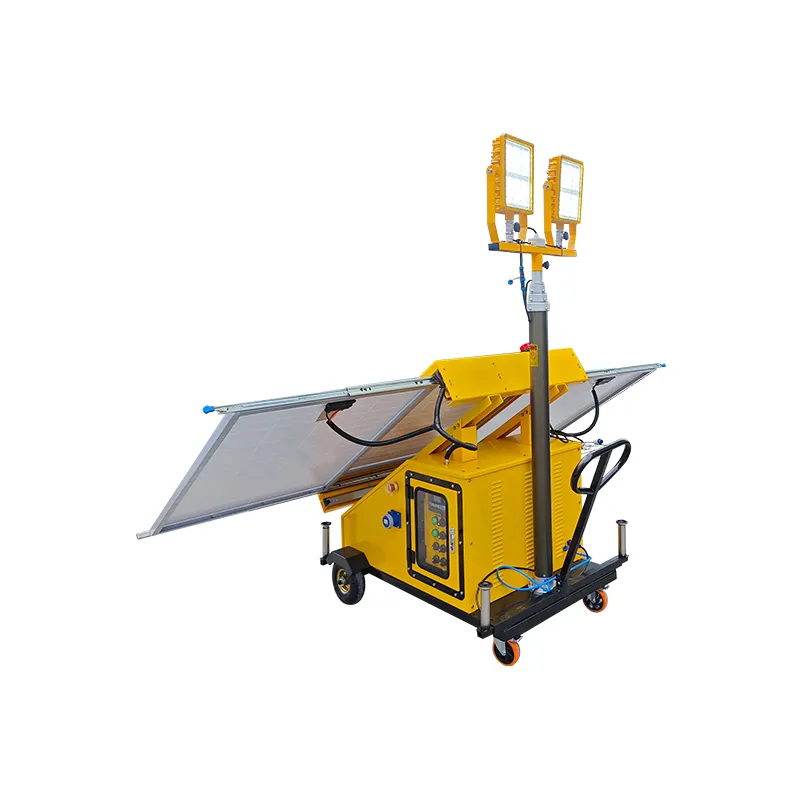 Solar-powered mobile lifting work lamp (Wacker type).3 Solar-powered mobile lifting work lamp (Wacker type)