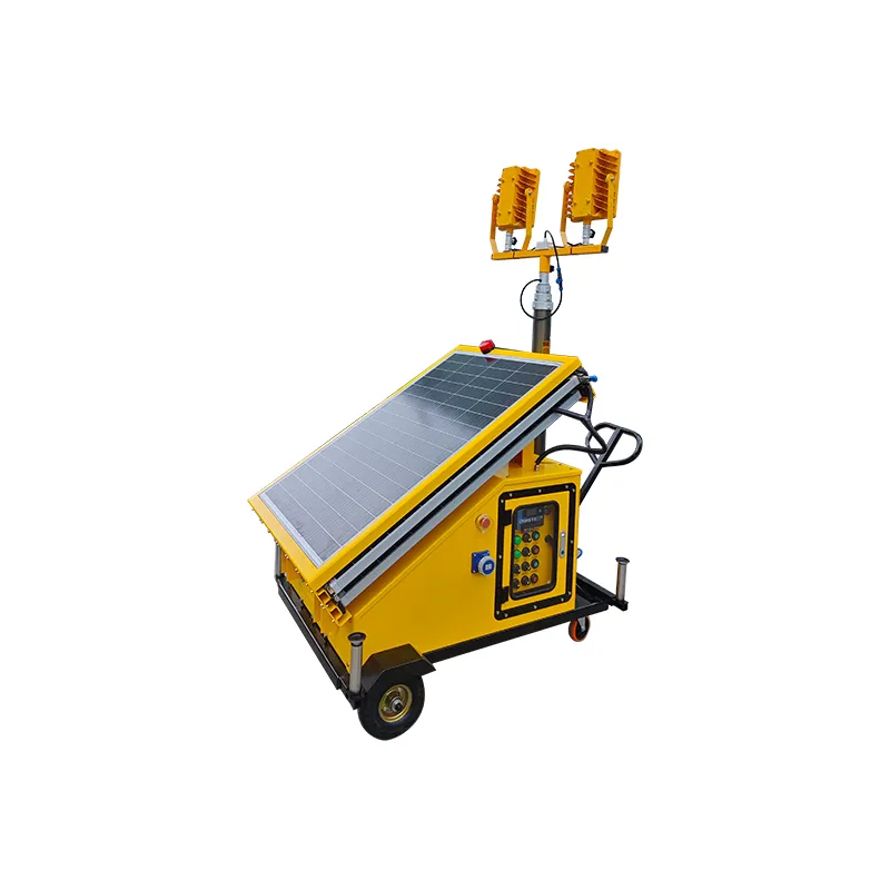 Solar-powered mobile lifting work lamp (Wacker type).4 Solar-powered mobile lifting work lamp (Wacker type)