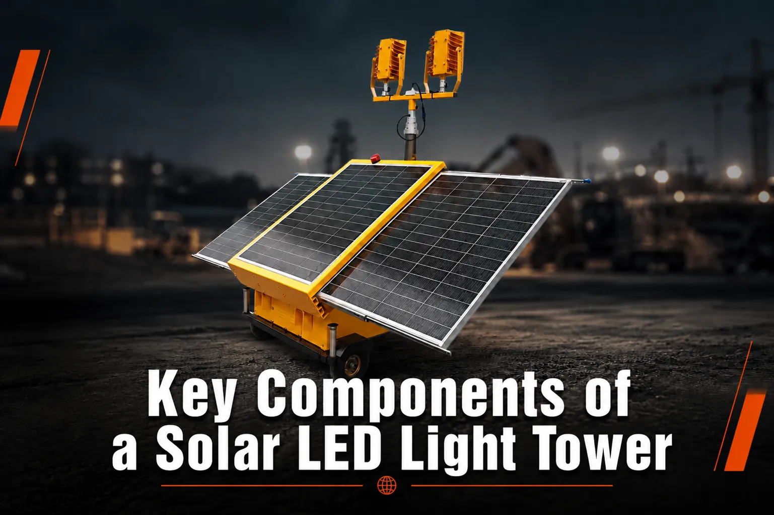 Key Components of a Solar LED Light Tower